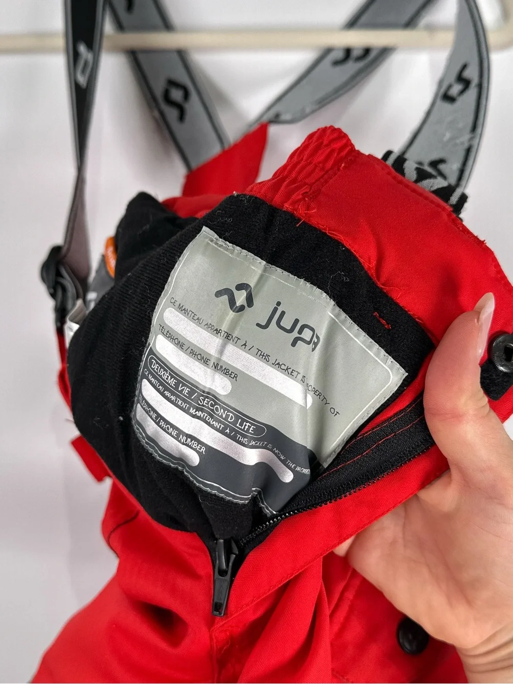 Jupa Dridux Insulated Ski Bib Pants Waterproof Snow Gear Red Black Size 6